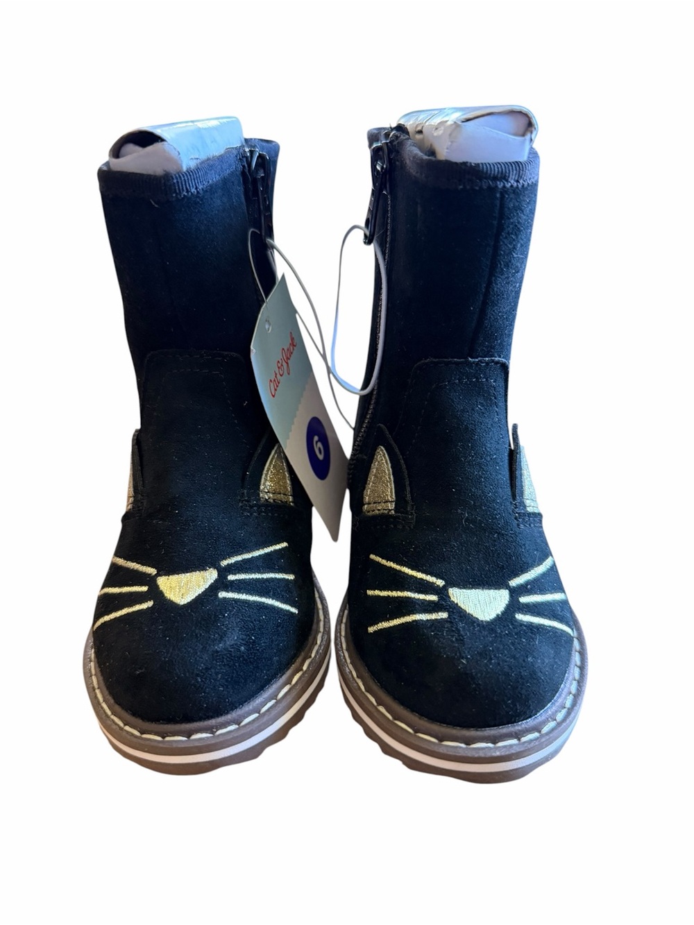 Cat & Jack Black Cat Boots Toddler Size 6 NWT
